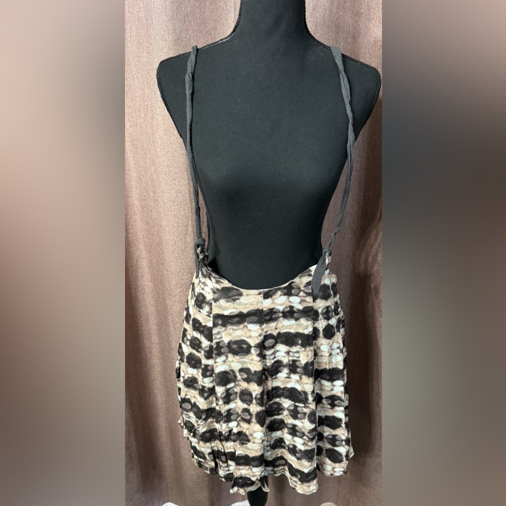 Free People NWT Cream Comb Pink Suspender Skirt or Halter Tank Top Tie Size XS